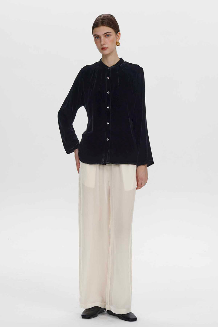 Lillian Velvet Blouse