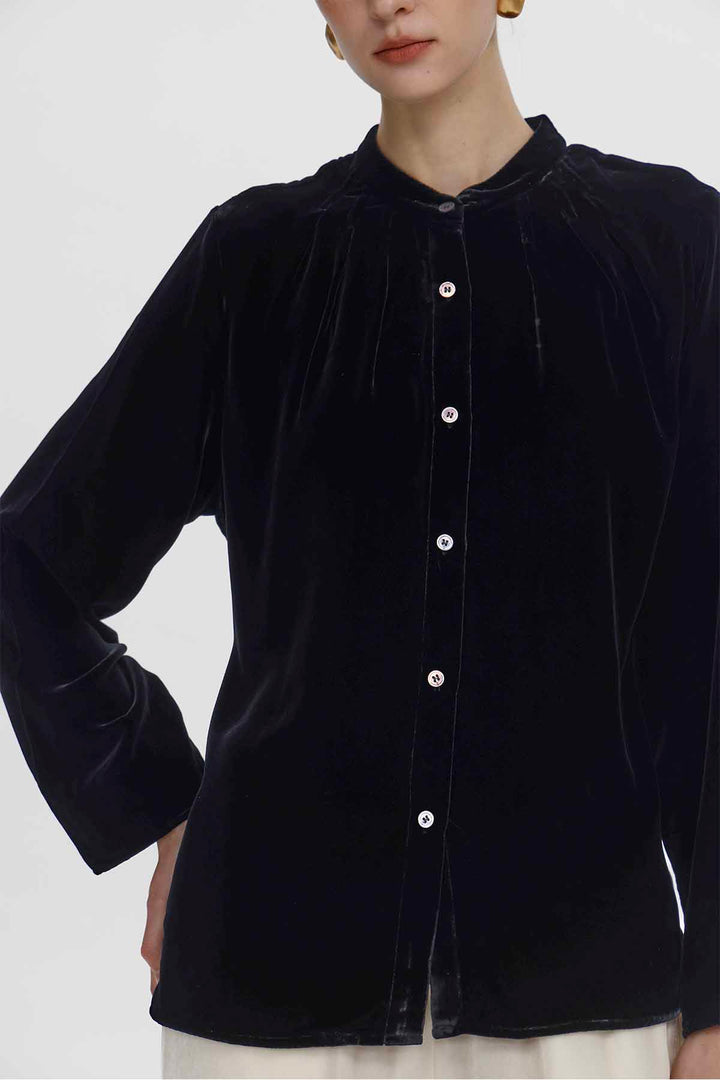 Lillian Velvet Blouse