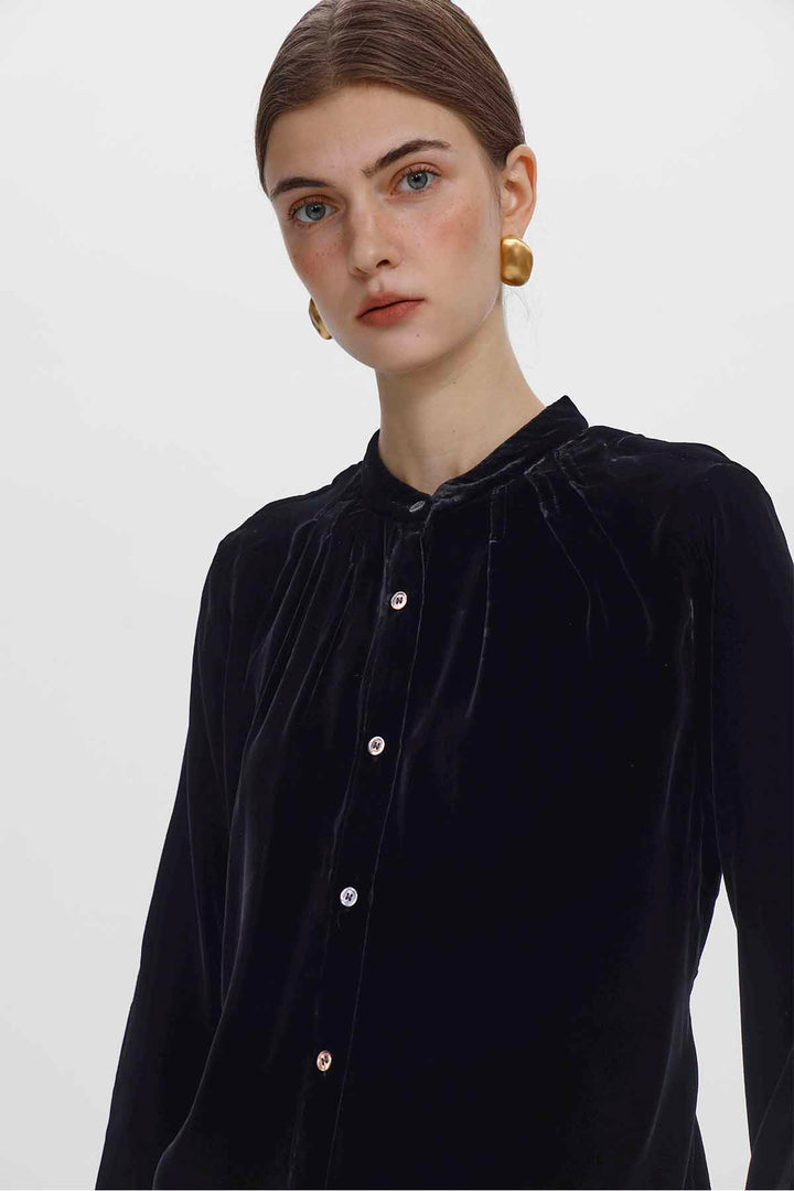 Lillian Velvet Blouse