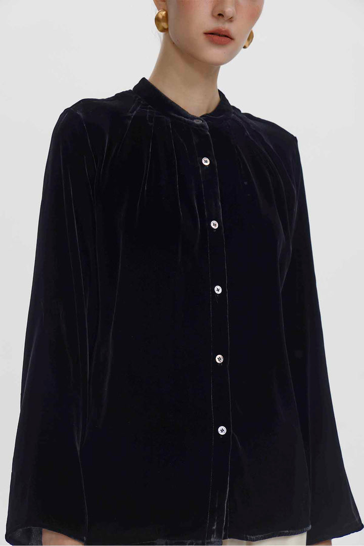 Lillian Velvet Blouse