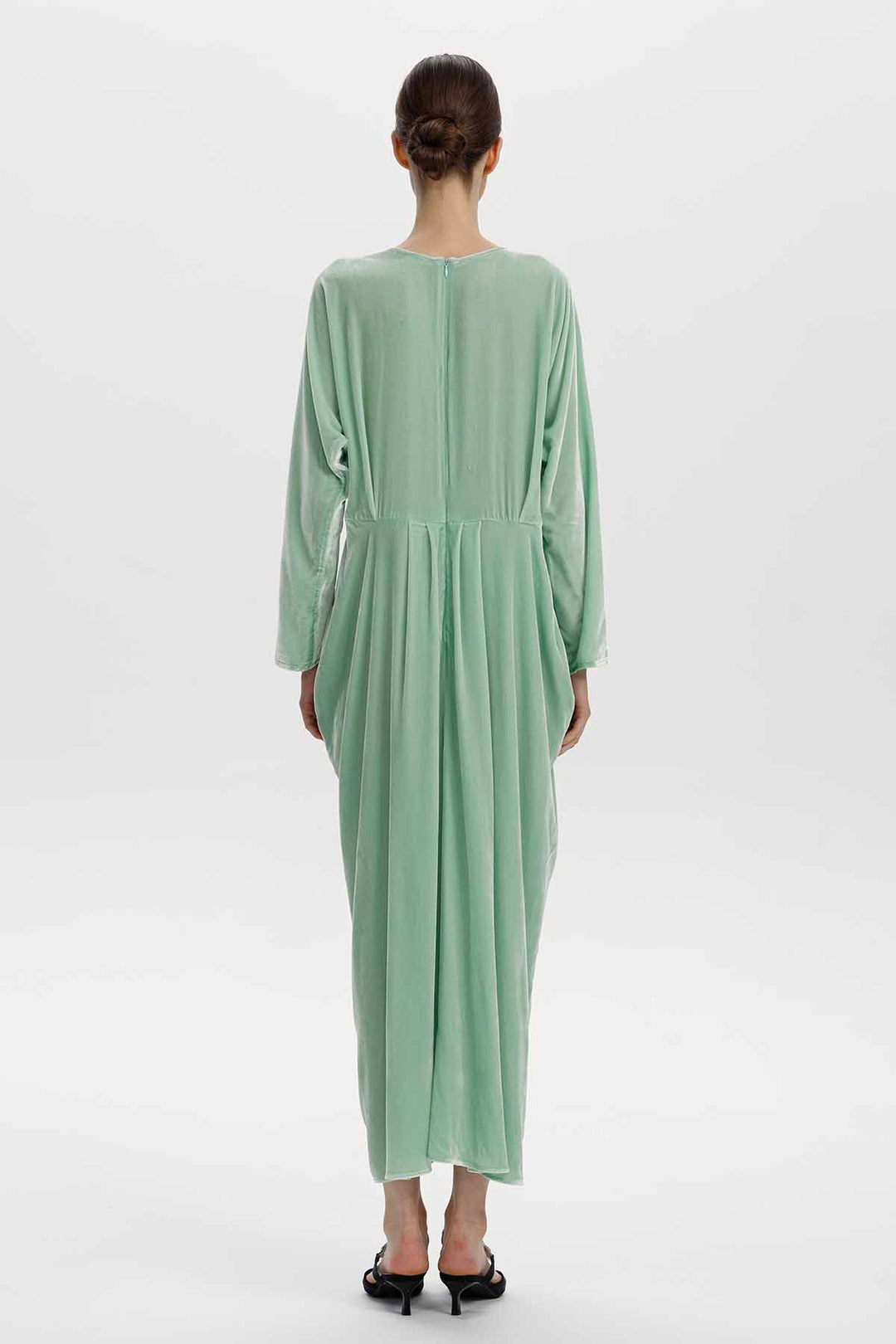 Adele Beaded Floral Velvet Maxi Dress