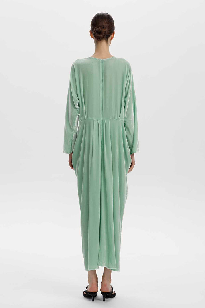 Adele Beaded Floral Velvet Maxi Dress