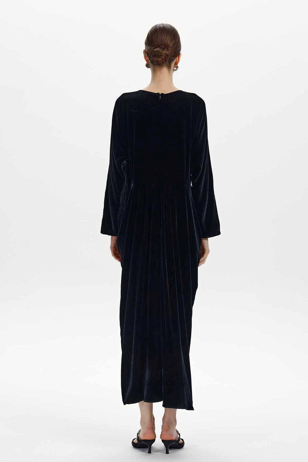 Adele Beaded Floral Velvet Maxi Dress