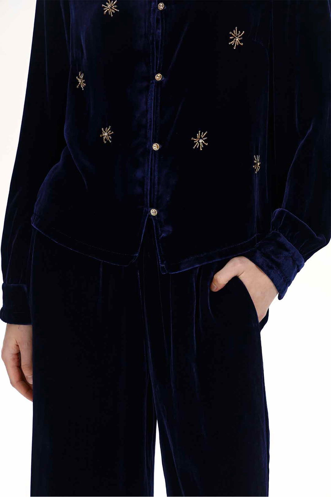 Greer Beaded Velvet Set