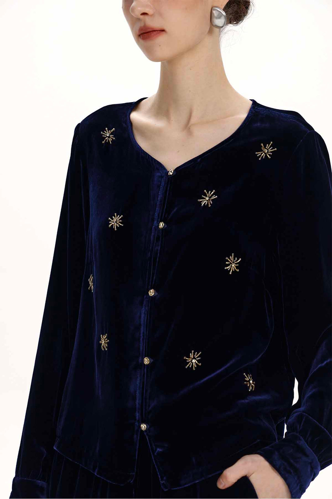 Greer Beaded Velvet Set