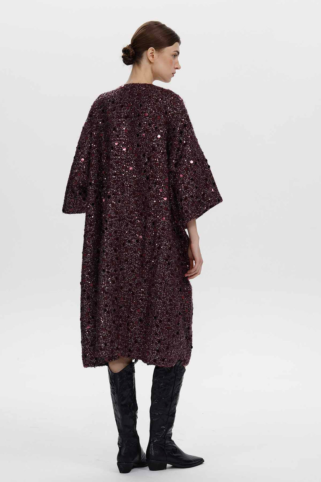 Marianne Sequin Wool Coat