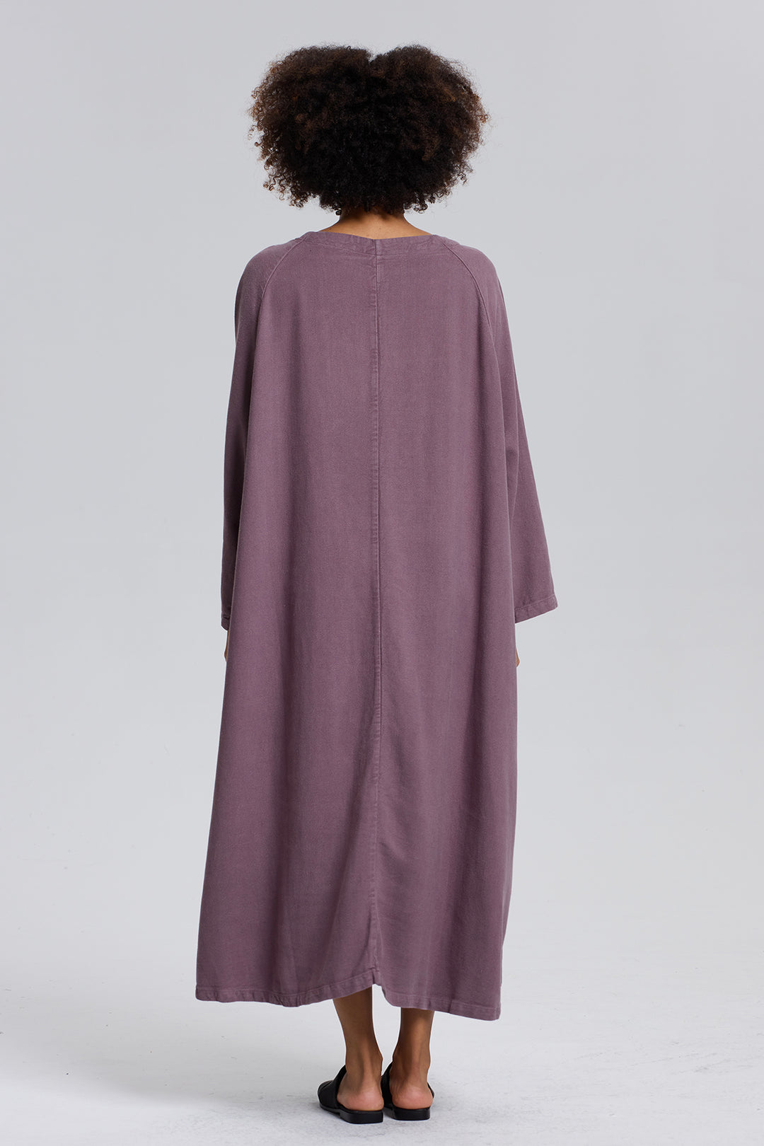 Delilah Linen Dress Purple