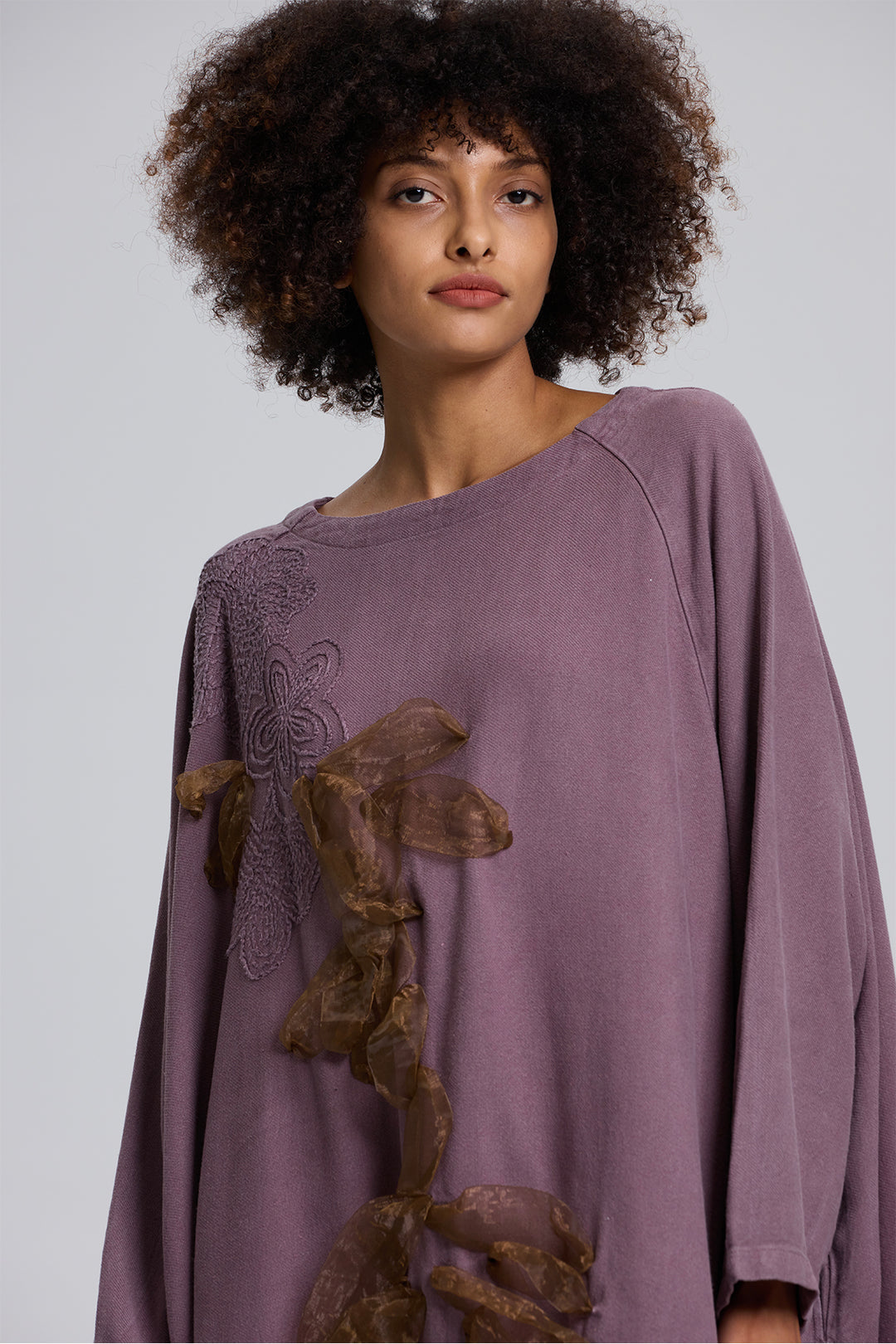 Delilah Linen Dress Purple