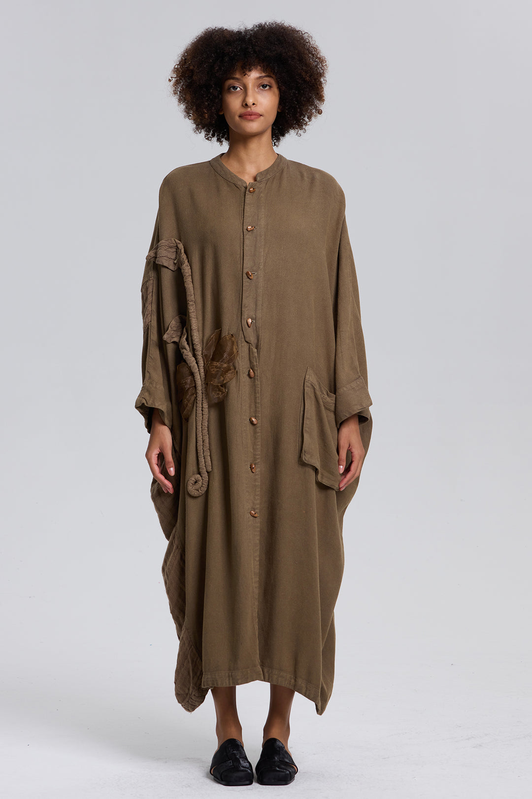 Irena Linen Dress Green