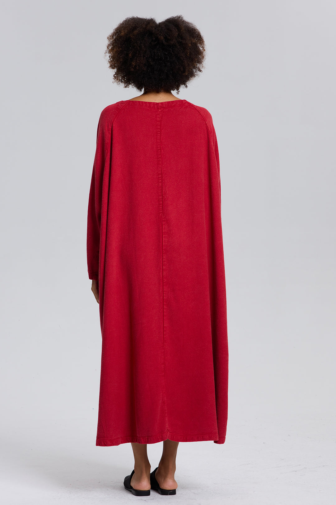 Delilah Linen Dress Red