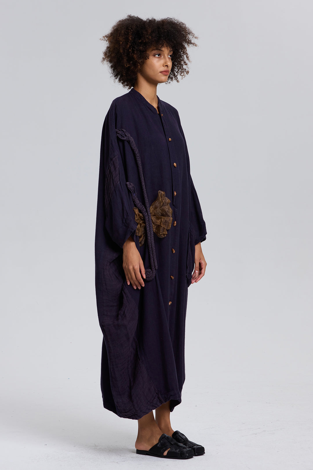 Irena Linen Dress Blue