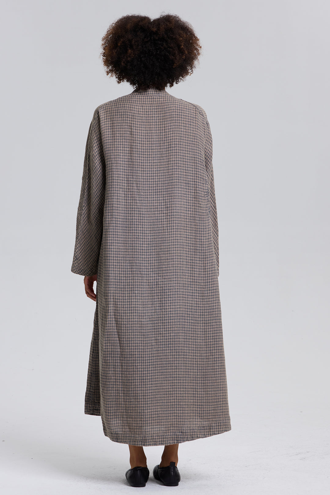 Fraya Asymmetric Design Linen Dress