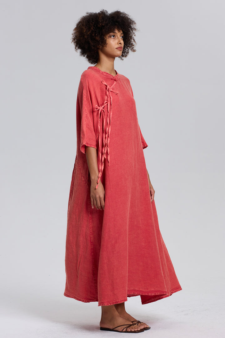 Edda Linen Maxi Dress