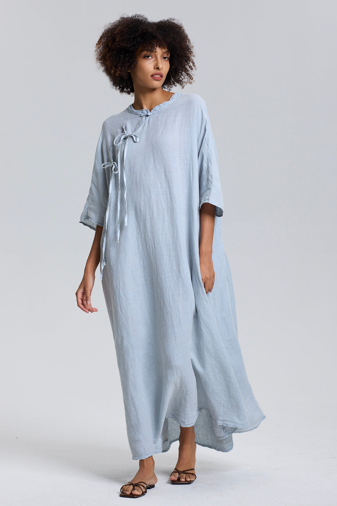 Edda Linen Maxi Dress