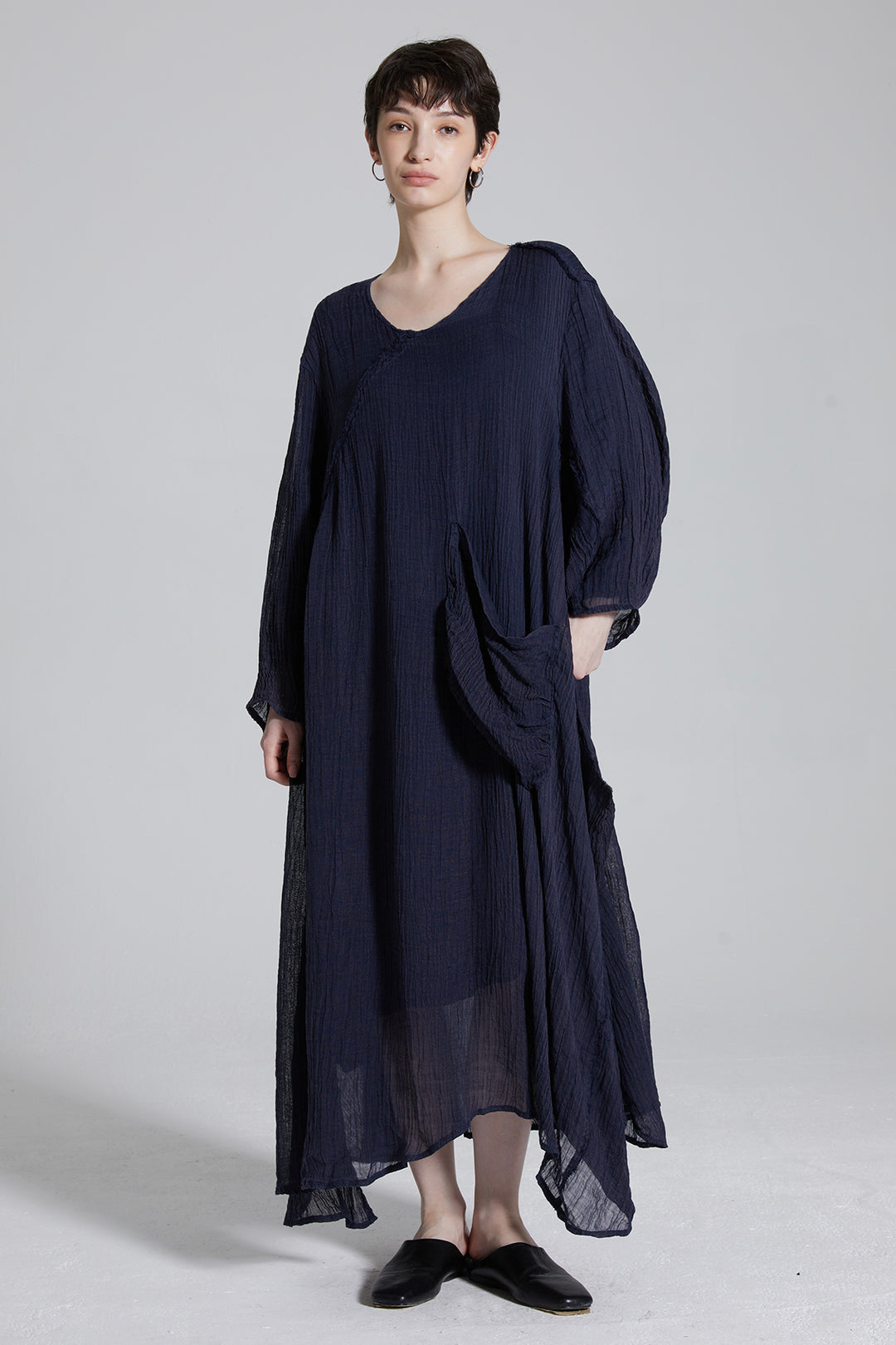 Irena Casual Maxi Linen Dress