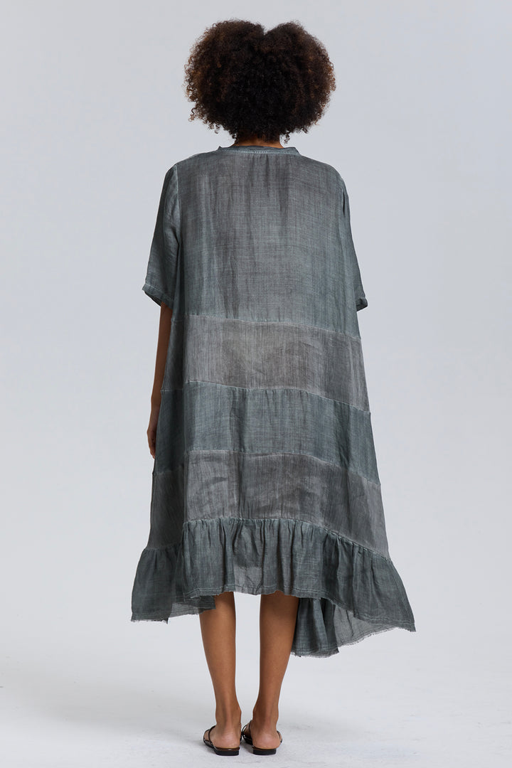 Nyx Short Sleeve Oversize Linen Dress