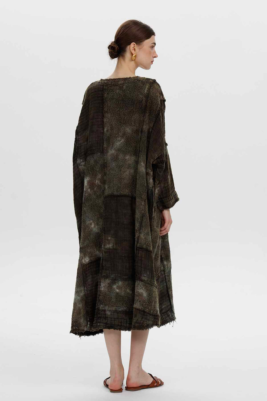Robe en lin patchwork Maren