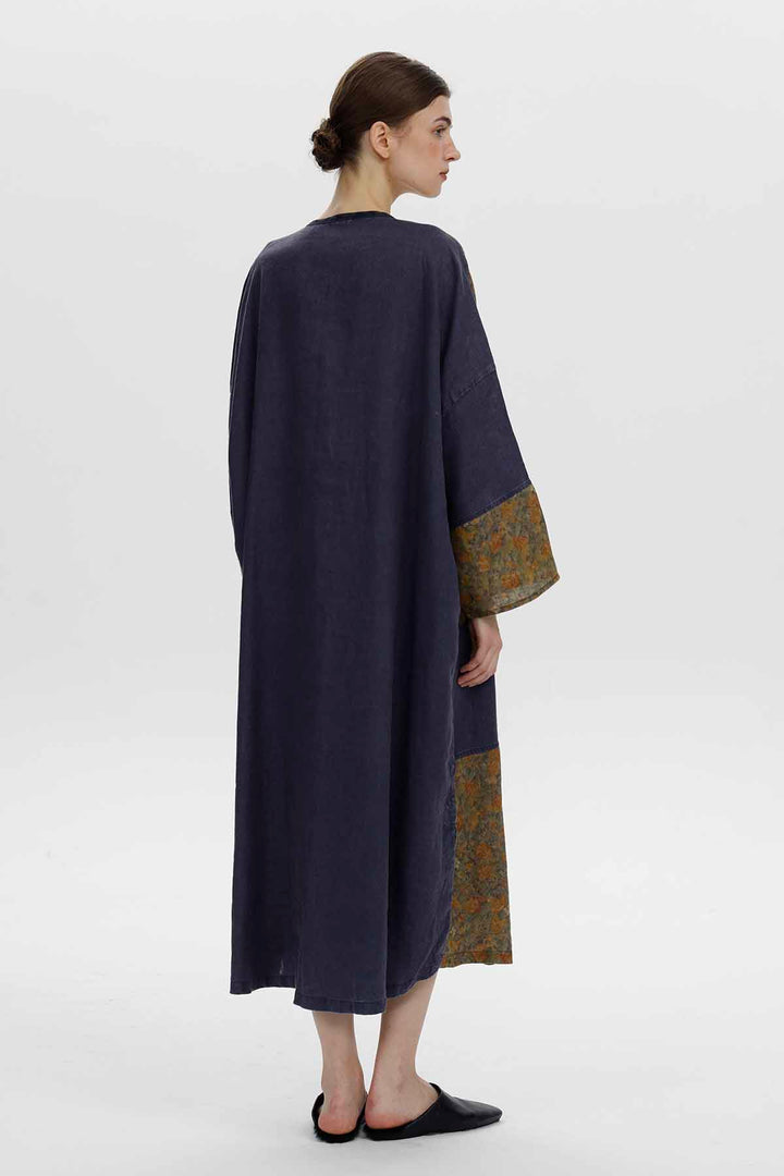 Robe ethnique en lin Elina