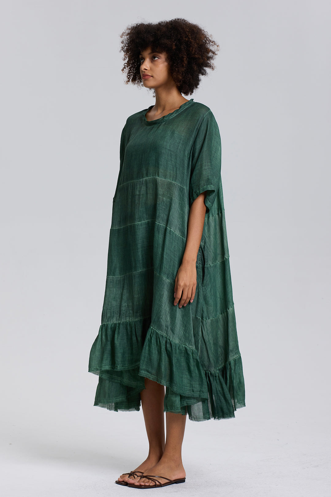 Nyx Short Sleeve Oversize Linen Dress