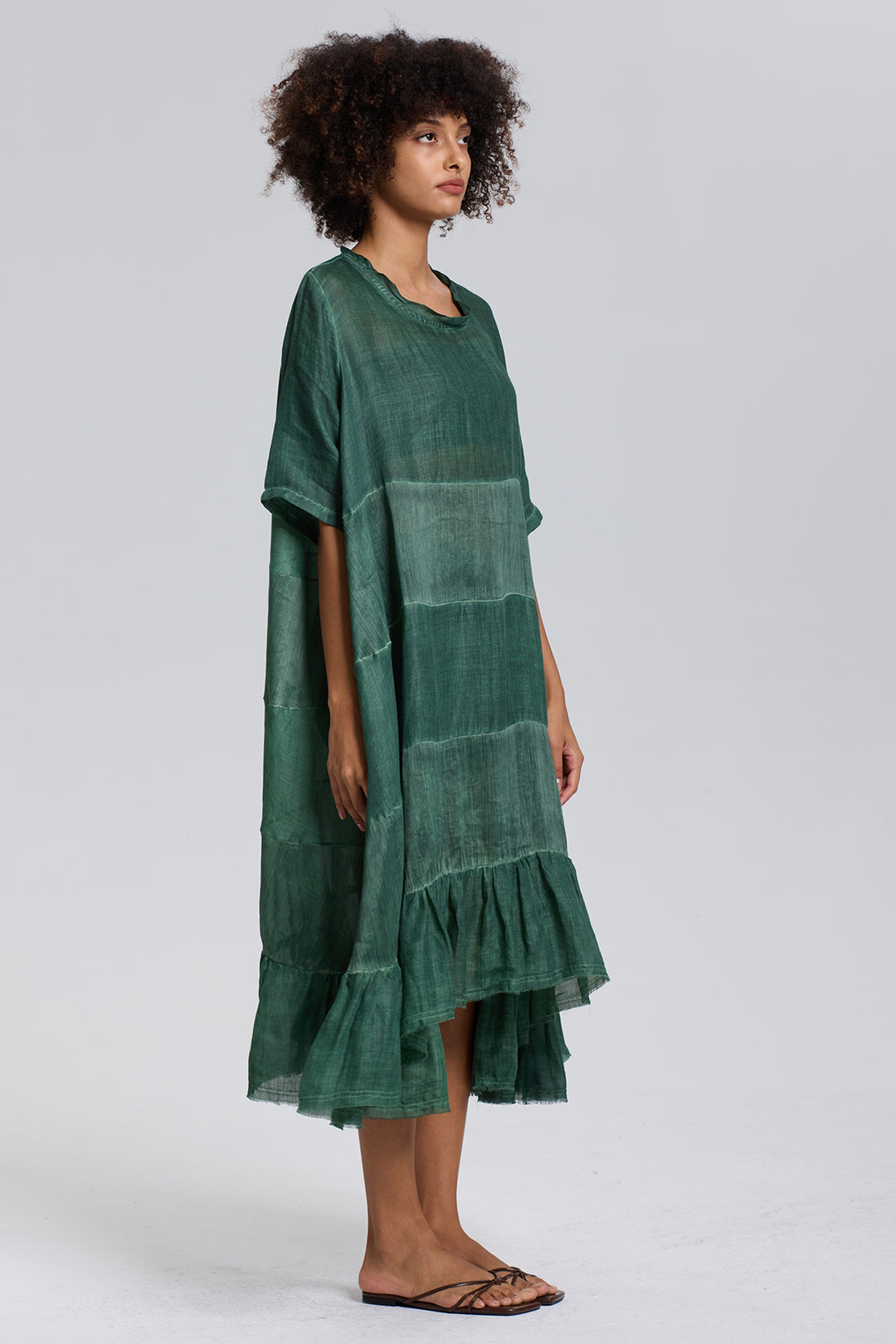 Nyx Short Sleeve Oversize Linen Dress