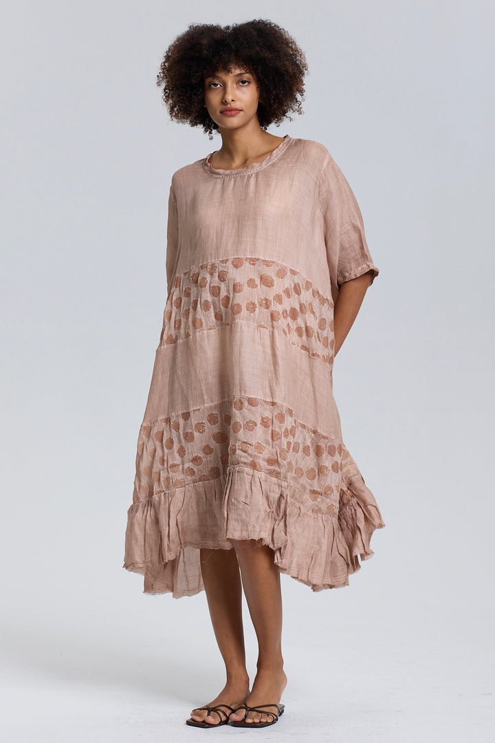 Nyx Short Sleeve Oversize Linen Dress