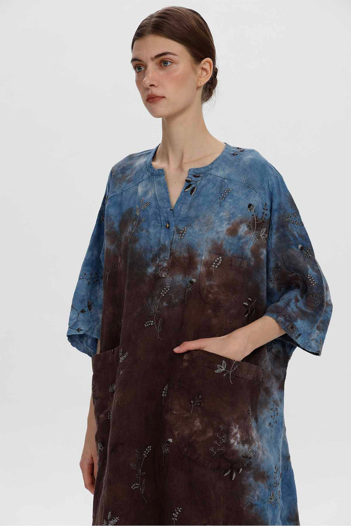 VESTIDO CORALIE DE LINO