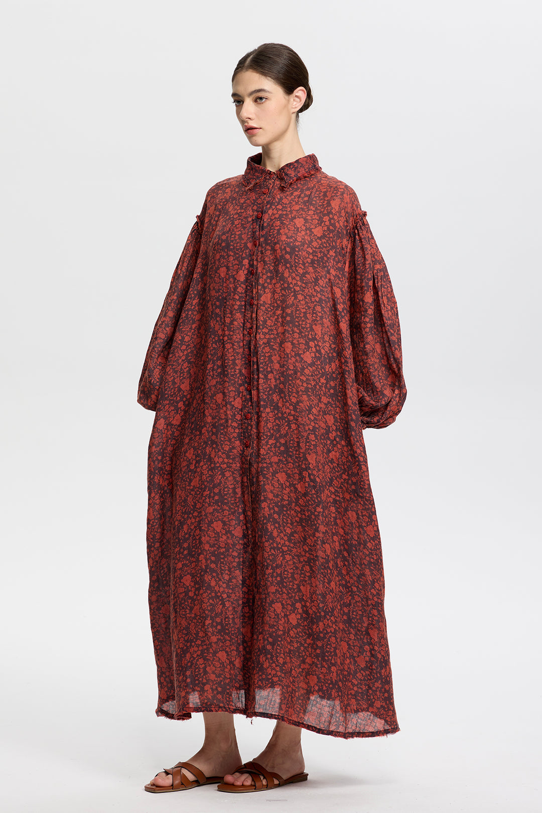 Isolde Linen Shirt Dress