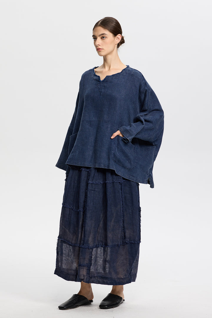 Carys Linen Top