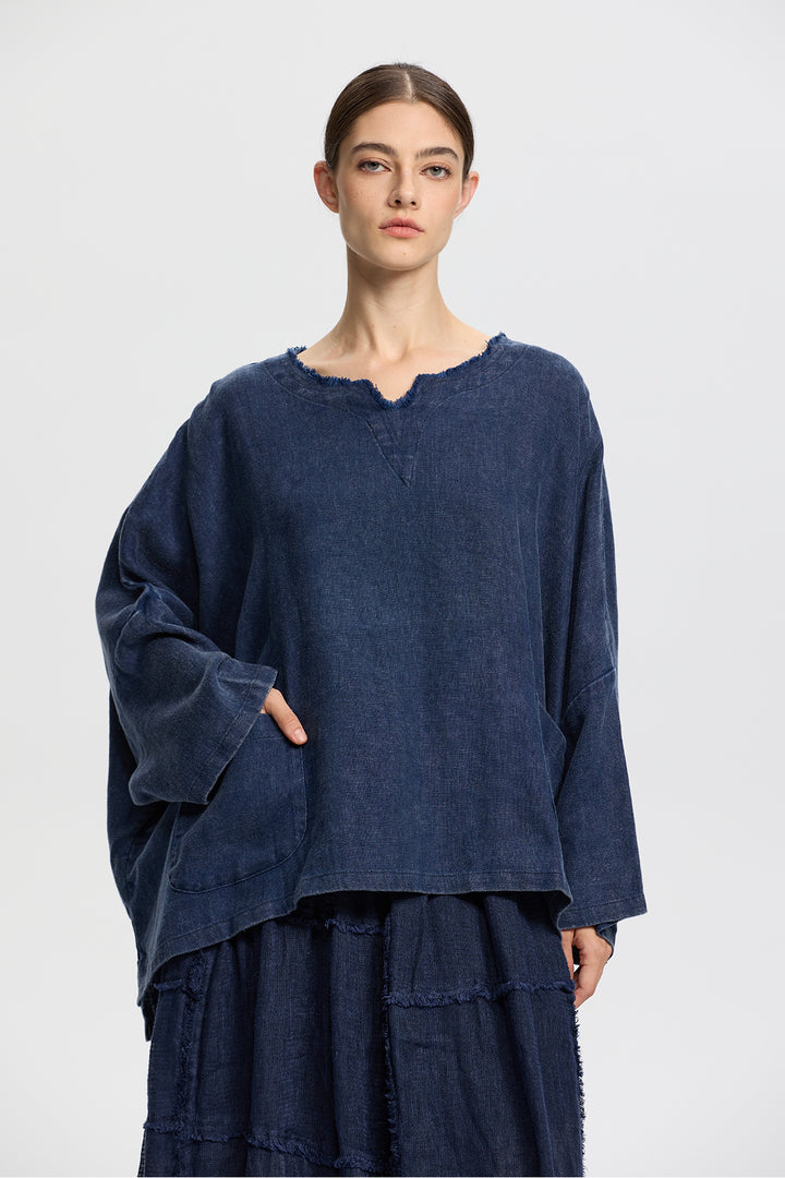 Carys Linen Top