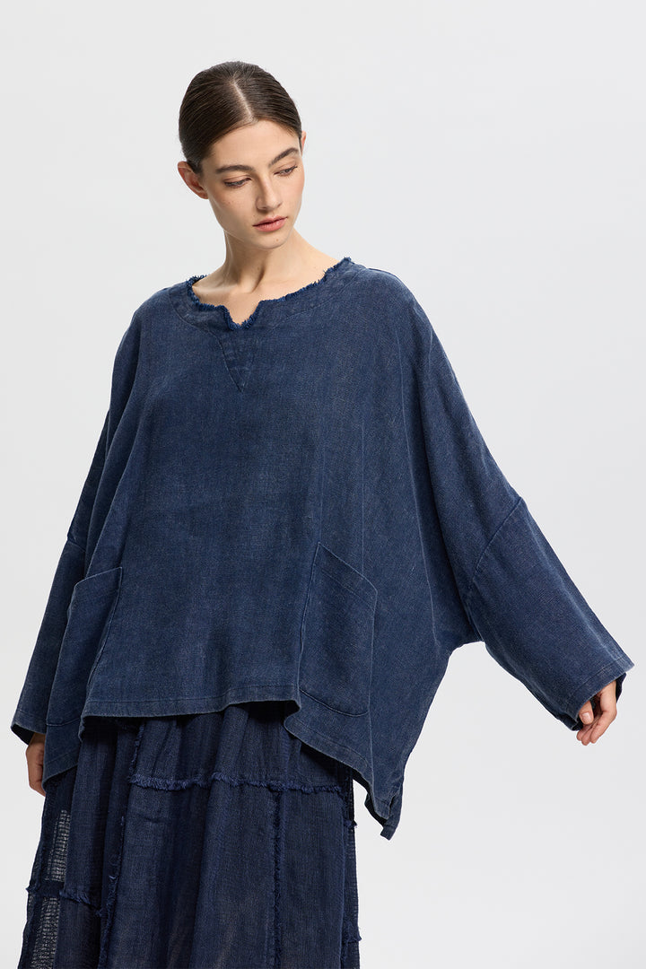 Carys Linen Top