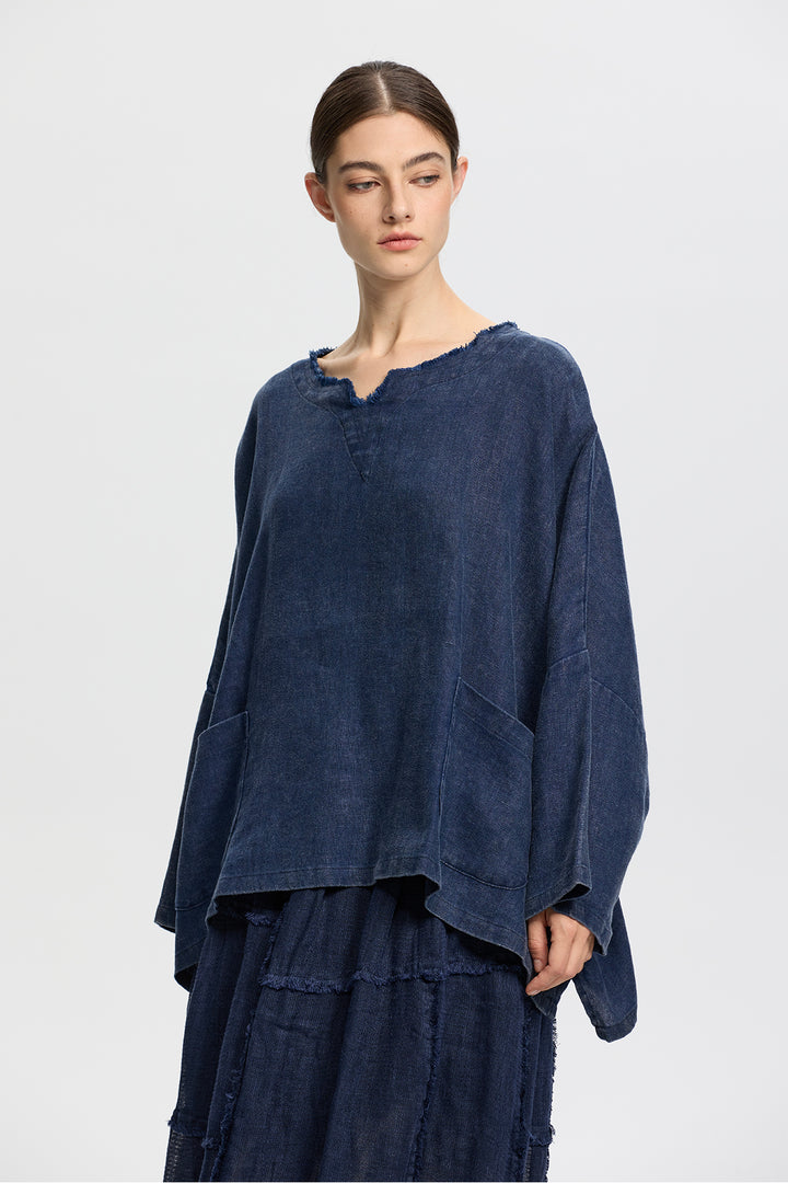 Carys Linen Top