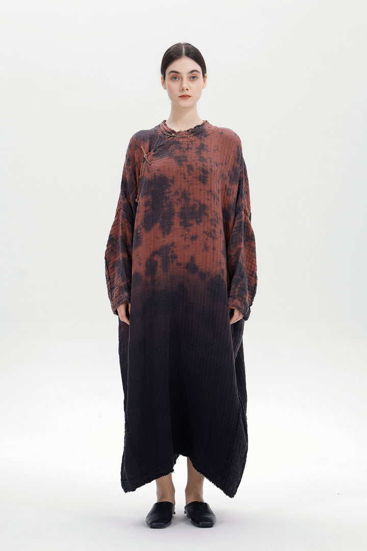 Sigrid Ember Fade Linen Dress – ROSELABEL