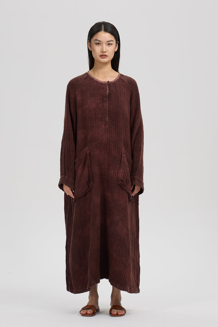 Thalia Loose Linen Dress