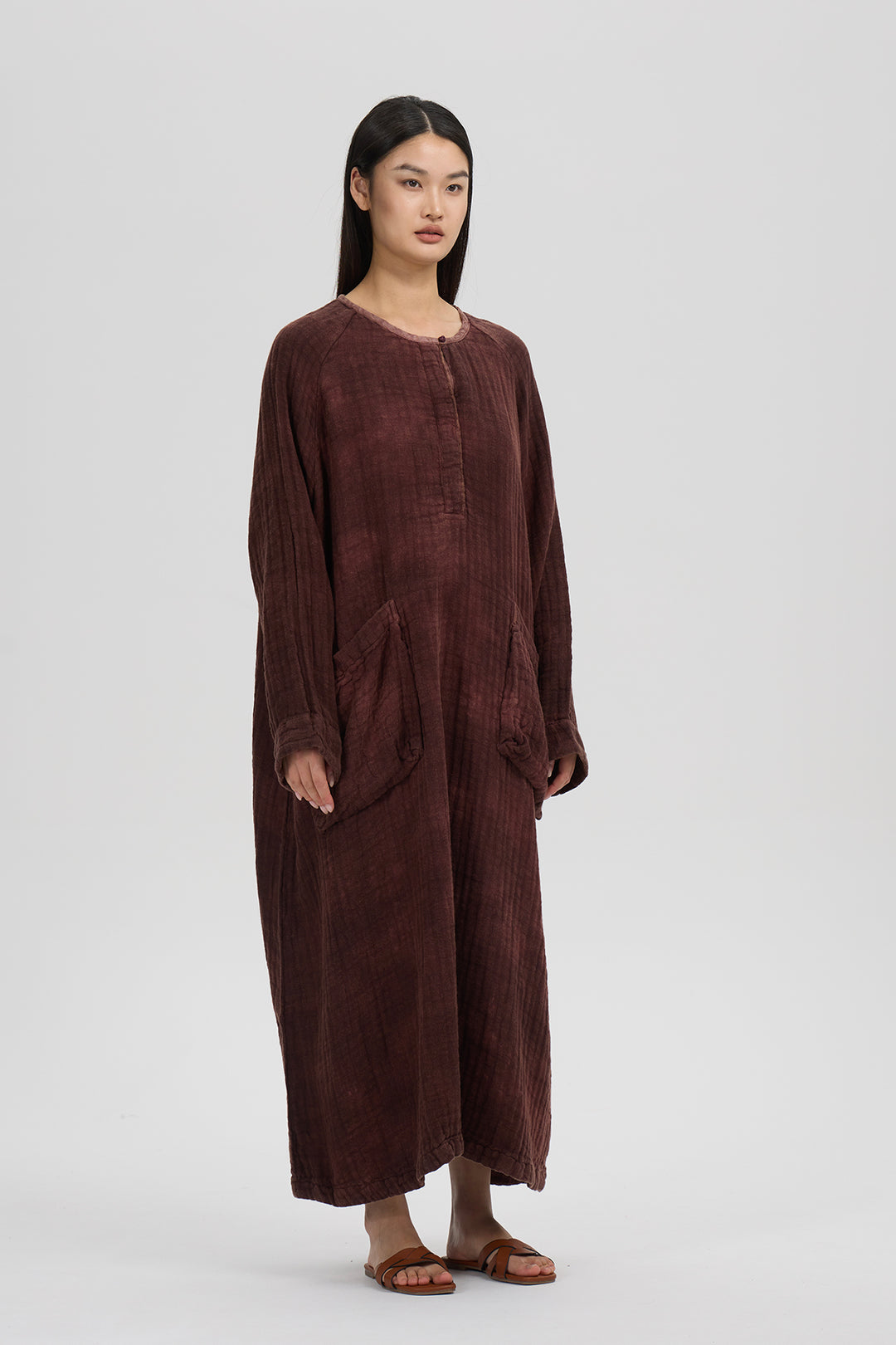 Thalia Loose Linen Dress