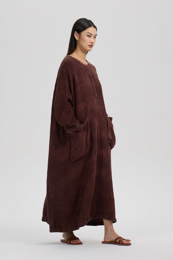 Thalia Loose Linen Dress