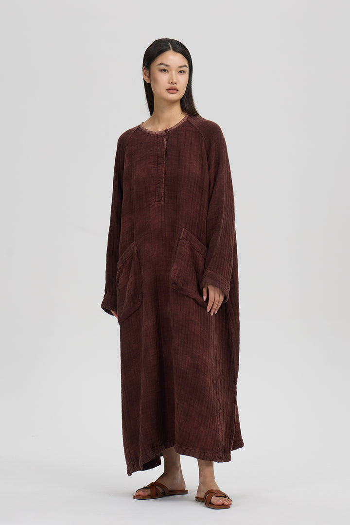 Thalia Loose Linen Dress
