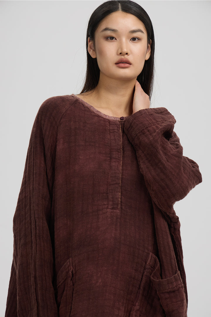 Thalia Loose Linen Dress