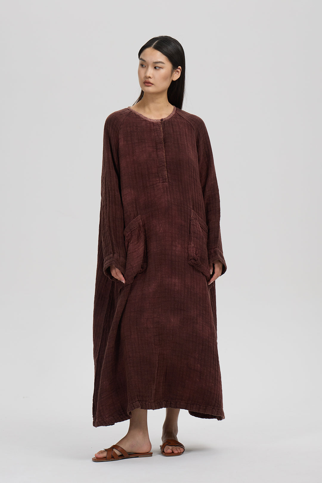 Thalia Loose Linen Dress