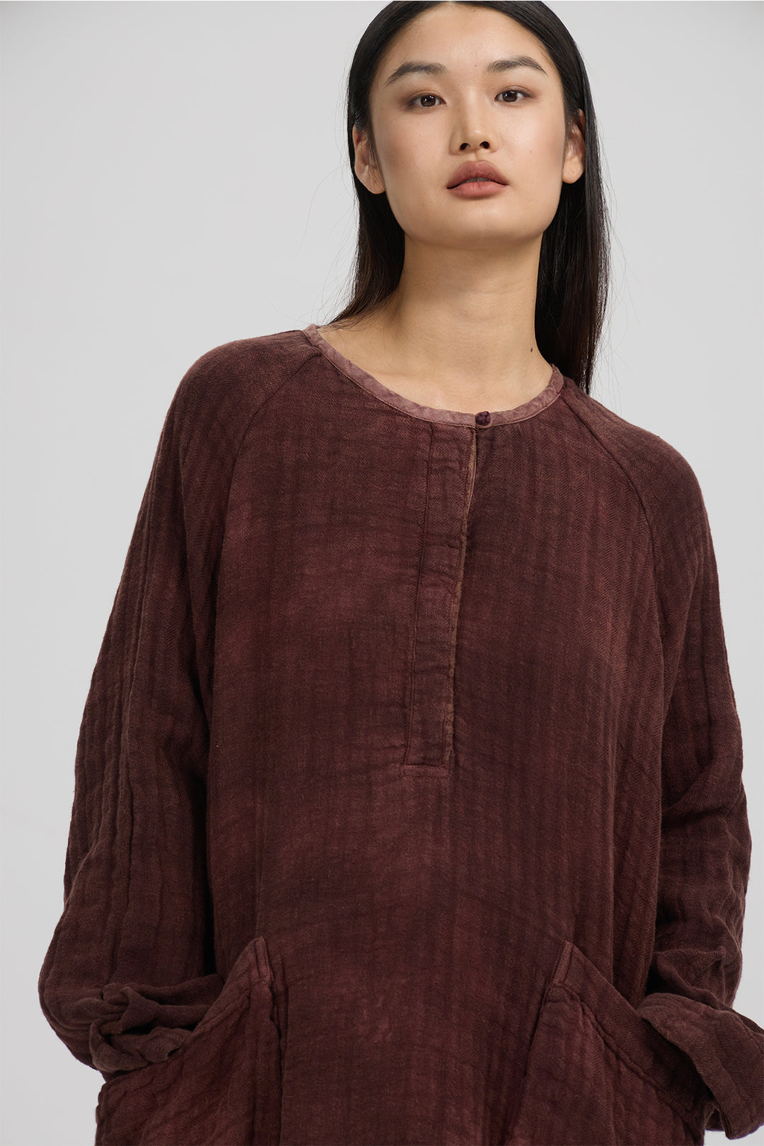 Thalia Loose Linen Dress