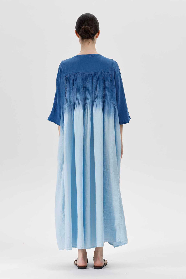 Aurelia Short Sleeve Linen Dress