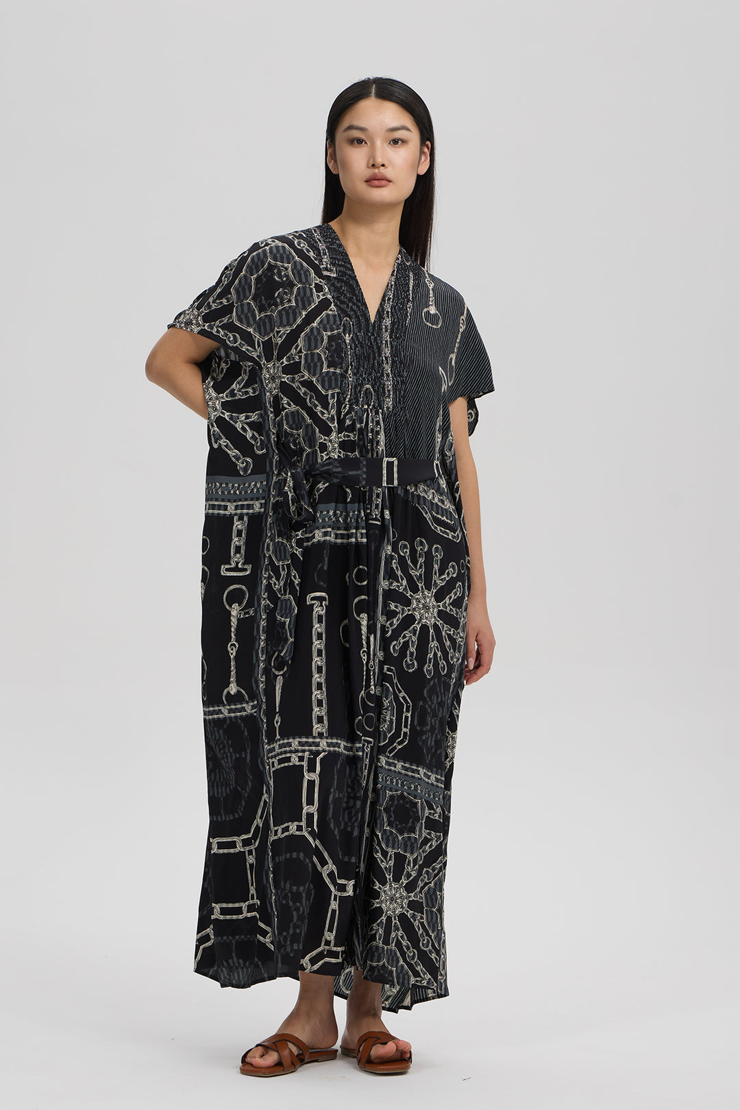 Noelle Silk Art Print Dress