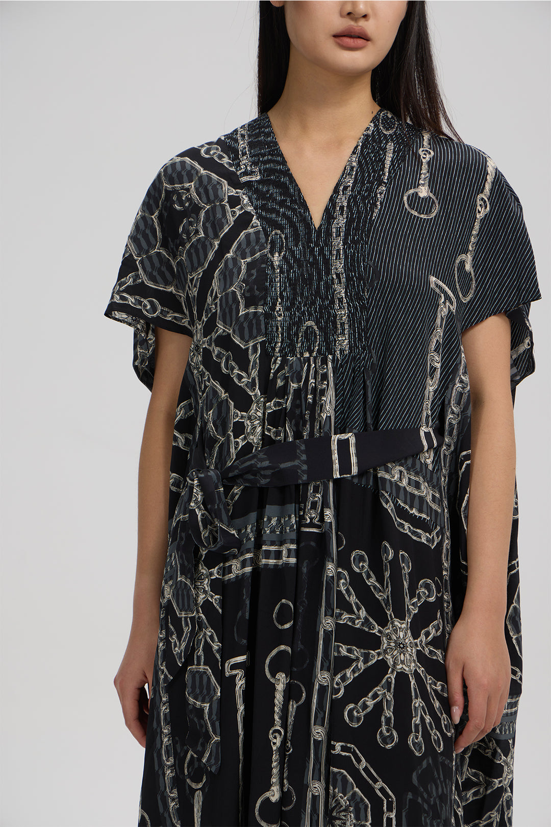 Noelle Silk Art Print Dress