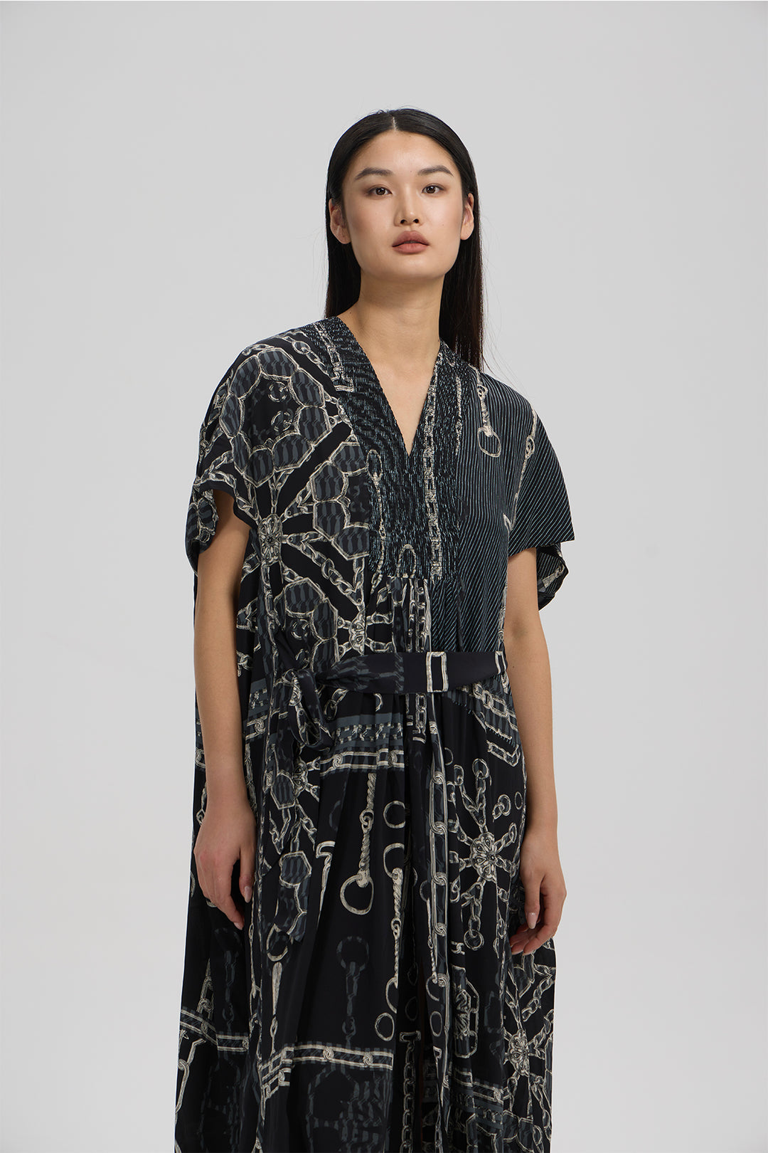 Noelle Silk Art Print Dress