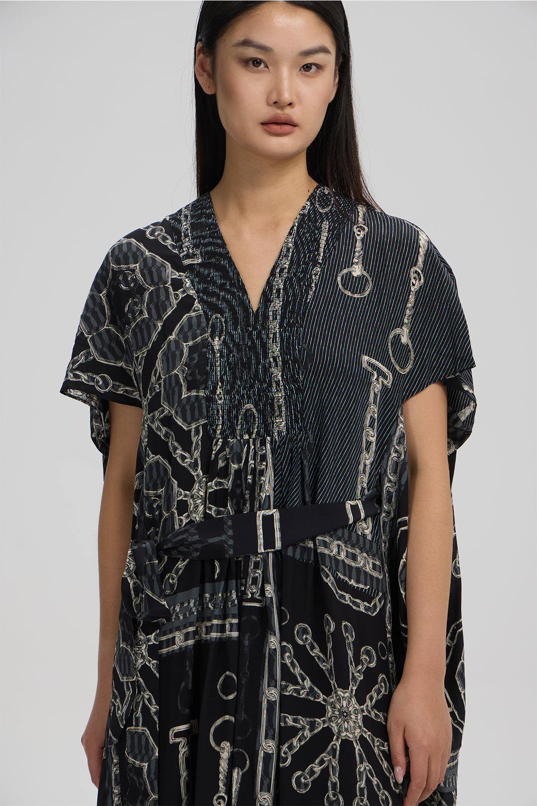 Noelle Silk Art Print Dress