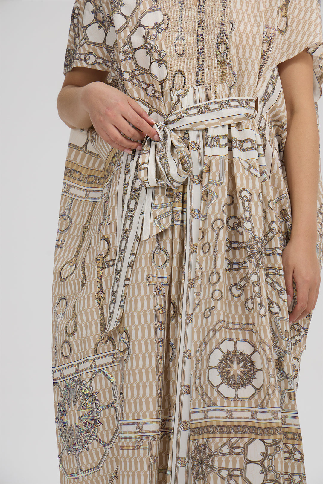 Noelle Silk Art Print Dress