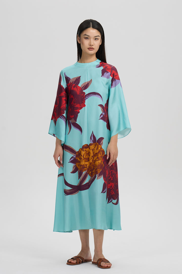 Amara Floral Print Silk Set