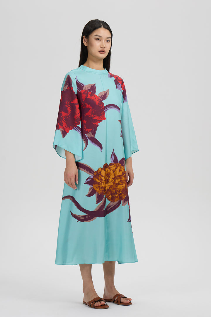 Amara Floral Print Silk Set