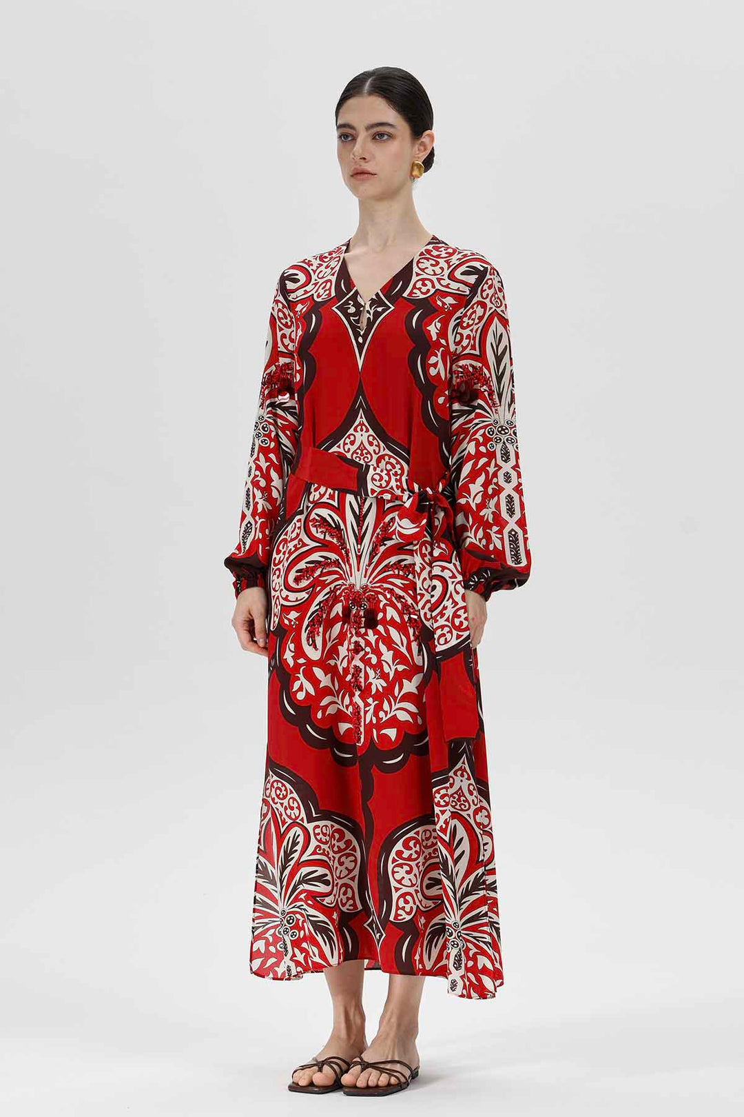 Aisling Print Silk Dress
