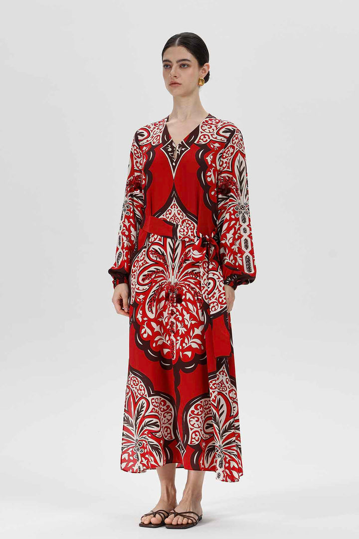 Aisling Print Silk Dress