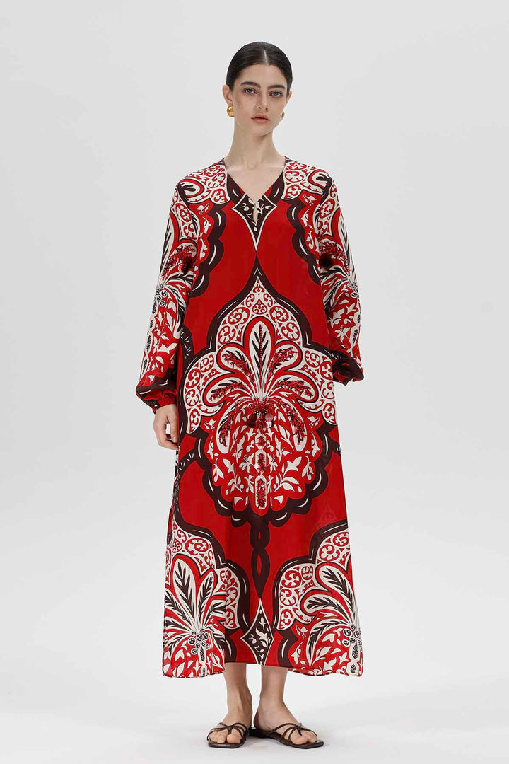 Aisling Print Silk Dress